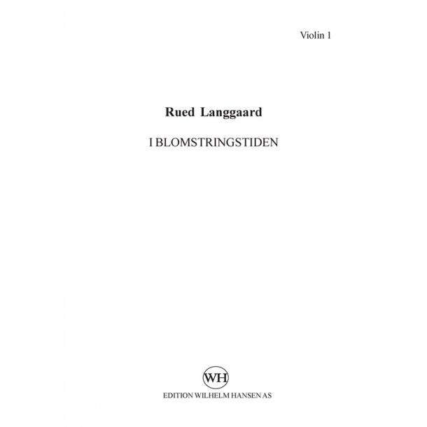 Rued Langgaard I Blomstringstiden Soprano And String Quartet Pts