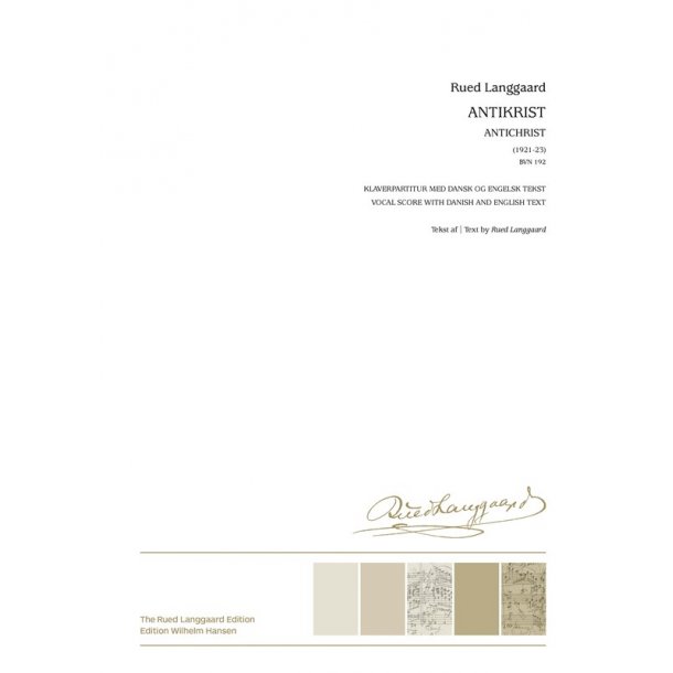 Rued Langgaard: Antikrist 'Fortabelsen' / Antichrist (Vocal Score)