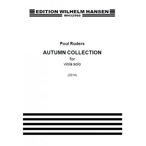 Poul Ruders: Autumn Collection (Viola Solo)