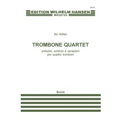 Bo Holten: Trombone Quartet (Score)