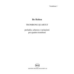 Bo Holten: Trombone Quartet (Parts)