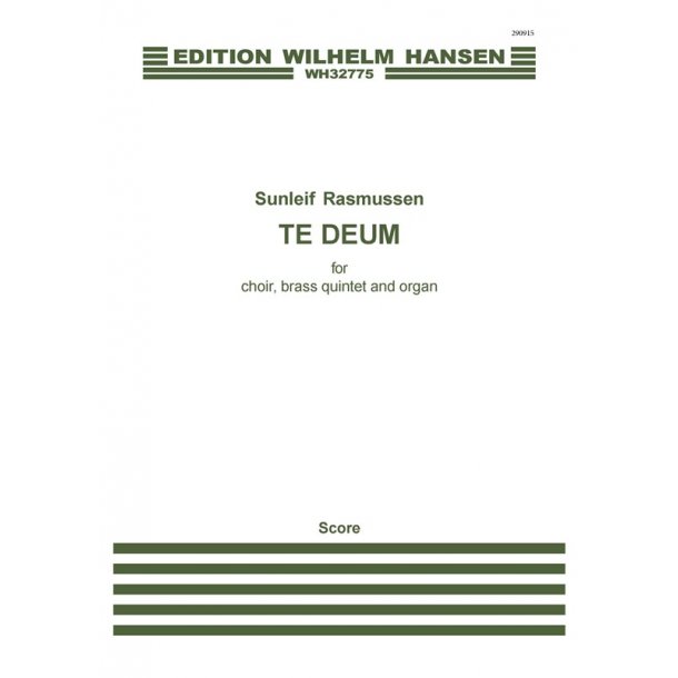 Sunleif Rasmussen: Te Deum (Score)