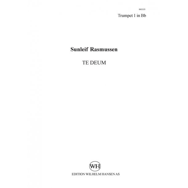 Sunleif Rasmussen: Te Deum (Parts)