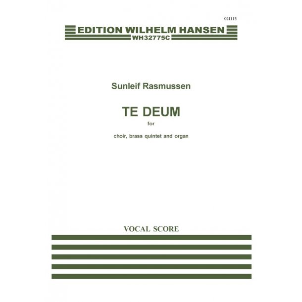 Sunleif Rasmussen: Te Deum (Vocal Score)