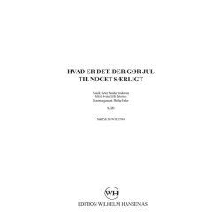 Peter Sander Andersen: Hvad Er Det Der G&oslash;r Jul Til Noget S&aelig;rligt (SATB/PFA)
