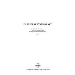 Caroline Borello Lerche: En Stjerne Lyser Klart (Vocal Score)