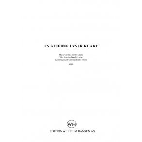 Caroline Borello Lerche: En Stjerne Lyser Klart (Vocal Score)