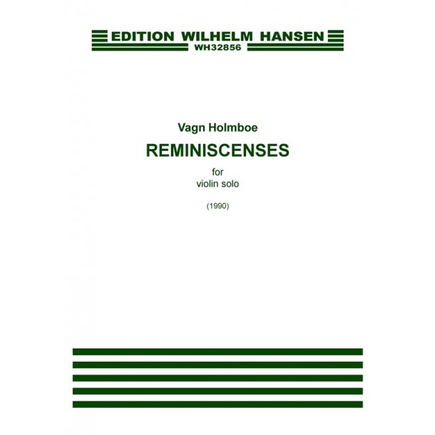 Vagn Holmboe: Reminiscenses (Violin Solo)