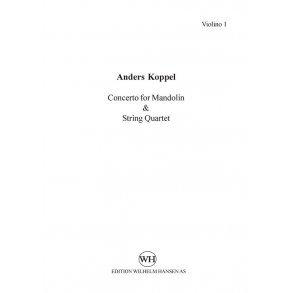 Anders Koppel: Concerto For Mandolin And String Quartet (Parts)
