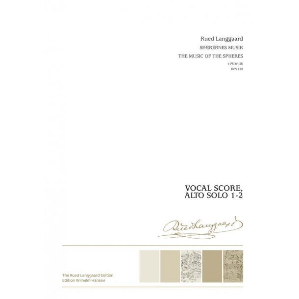 Rued Langgaard: Sf&aelig;rernes Musik / The Music Of The Spheres (Score)