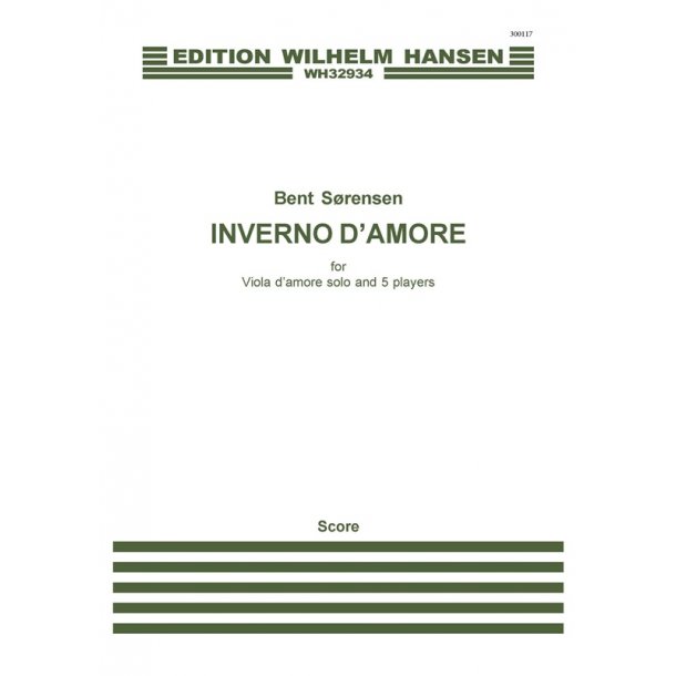 Bent S&oslash;rensen: Inverno d'Amore (Score)