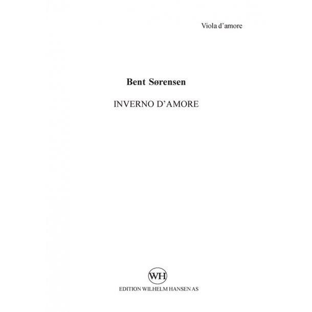 Bent S&oslash;rensen: Inverno d'Amore (Parts)