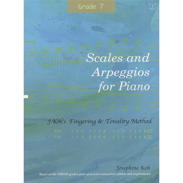 Josephine Koh: Scales And Arpeggios For Piano - Fingering Method (Grade 7)