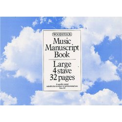 Woodstock Music Manuscript Paper: 4 Stave - 32 pages (A5L)