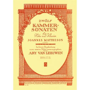 Mattheson: Chamber Sonatas Book 1