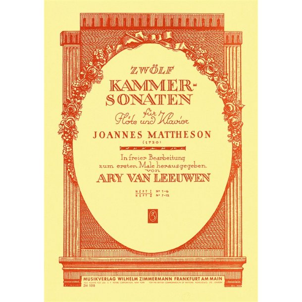 Mattheson: Chamber Sonatas Book 1