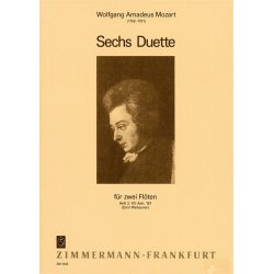W.A. Mozart: Sechs Duette Fur Zwei Floten KV.157