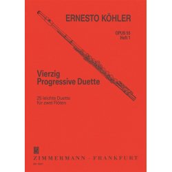 Ernesto Kohler: Vierzig Progressive Duette Op. 55 Heft 1