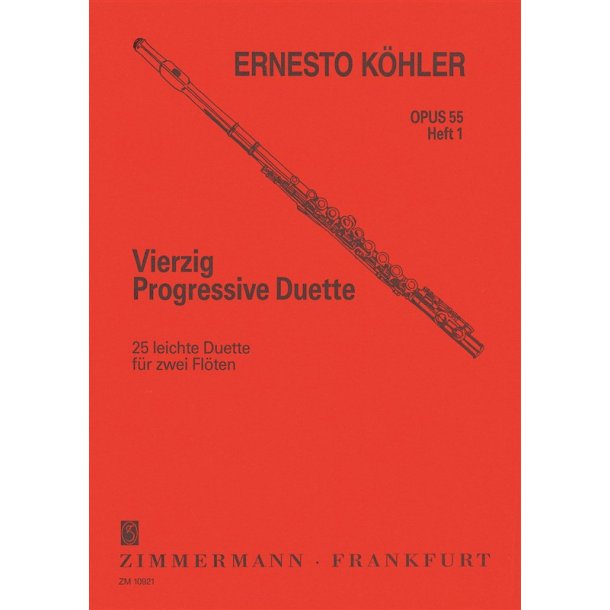 Ernesto Kohler: Vierzig Progressive Duette Op. 55 Heft 1