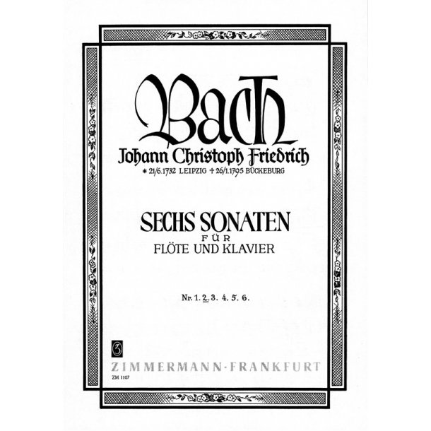 Johann Christoph Bach: Sonata For Flute and Piano No. 2