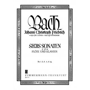 Bach, Jcf: Sonata No 6