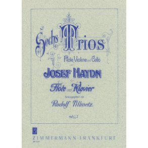 Josef Haydn: Sechs Trios Fur Flote + Piano- Book 1