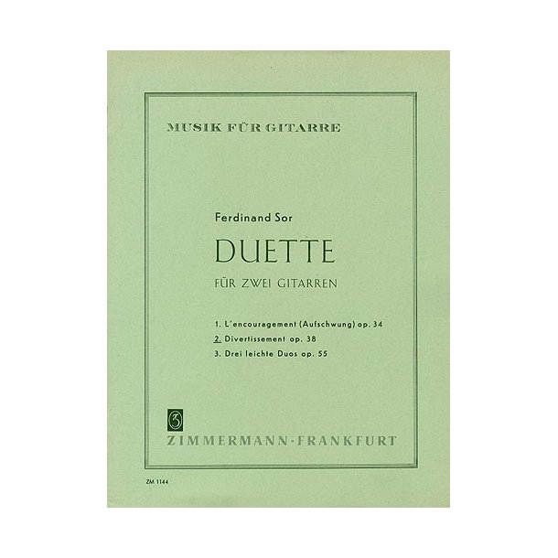 Ferdinand Sor: Divertissement Op.38