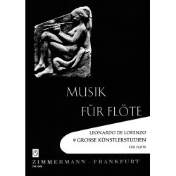 Neun Groe Knstler-studien Fr Flte So