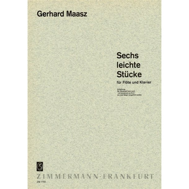 Gerhard Maasz: Sechs Leichte Stucke