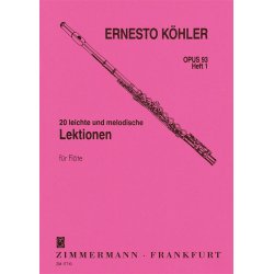 Ernesto K&ouml;hler: 20 Leichte Und Melodische Lektionen