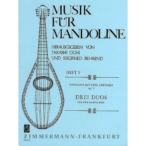 Giovanni Battista Gervasio: Three Duos For Two Mandolins Op.5