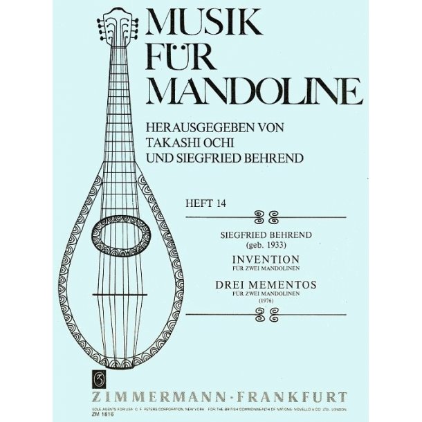 Siegfried Behrend: Invention/Drei Mementos