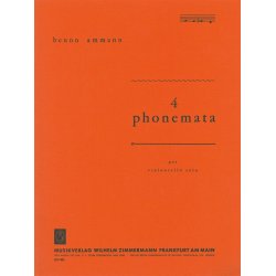 Vier Phonemata Fr Violoncello Solo