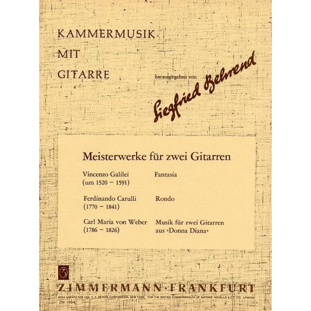 Meisterwerke Fur Zwei Gitarren