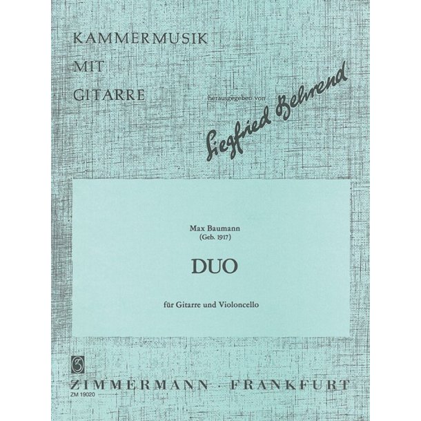 Baumann: Duo Op 62