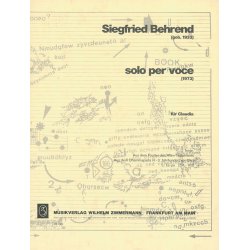 Solo Per Voce Fr Claudia