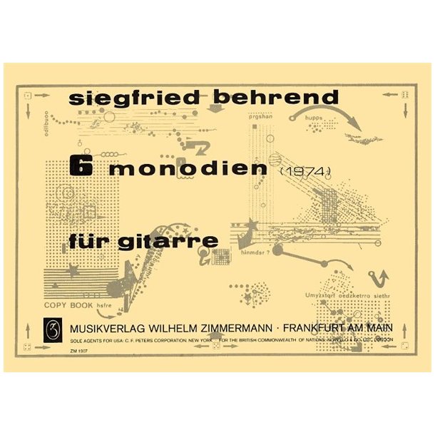 Siegfried Behrend: 6 Monodien