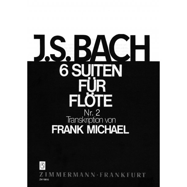 Bach, Js: Suite No 2 In D Minor Bwv 1008