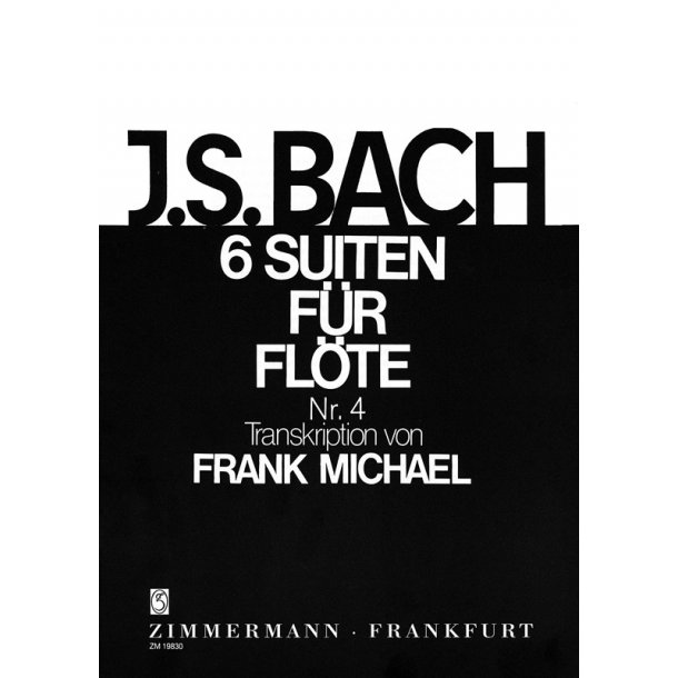 Bach, Js: Suite No 4 In Eb Major Bwv 1010