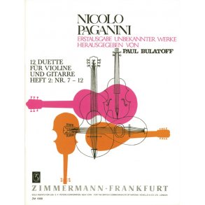 Nicolo Paganini: 12 Duette Fur Violine Und Gitarre, Heft 2: Nr. 7-12