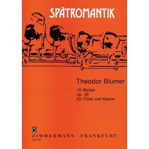 Zehn Walzer Op. 56 Fr Flte Und Klavi
