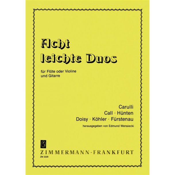 Acht Leichte Duos Fr Flte (Violine)