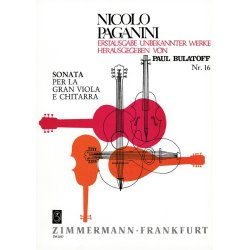 Niccolo Paganini: Sonata For Viola And Guitar