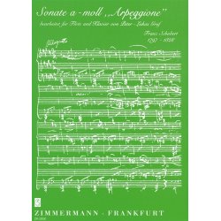 Franz Schubert: Sonata In A Minor 'Arpeggione' (Flute/Piano)