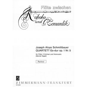 Schmittbauer: Quartet Eb Major Op 1/5 - Score