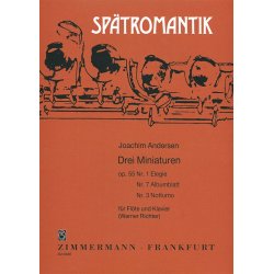 Andersen, J: 3 Miniatures Op 55 Nos 1, 3 + 7