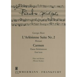 Georges Bizet: Three Pieces From Carmen And L?Arlesienne Suite No.2 (Flute/Piano)