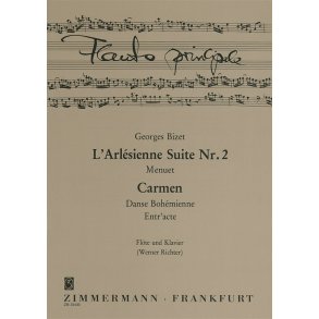 Georges Bizet: Three Pieces From Carmen And L?Arlesienne Suite No.2 (Flute/Piano)