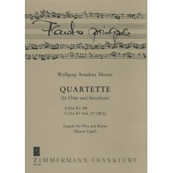 W.A. Mozart: Quartet in A  K.298 And Quartet In C K.171 (Flute and Piano)
