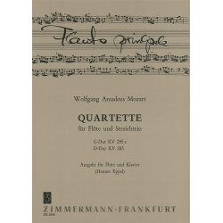 Mozart: Quartet G Major K 285a + D Major K285
